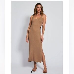 DEVON WINDSOR Avani dress in gold shimmer